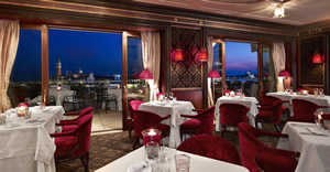 Restaurant Terrazza Danieli in the evening, Hotel Danieli, Venice, Italy | Bown's Best