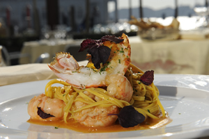 tagliolini allo scampo, Grand Canal Restaurant, Venice, Italy | Bown's Best