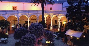 Courtyard at San Domenico Palace Hotel, Taormina, Sicily, Italy | Bown's Best