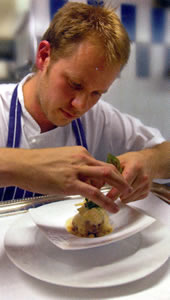 Chef James Duggan, Amberley Castle, Amberley, West Sussex, UK